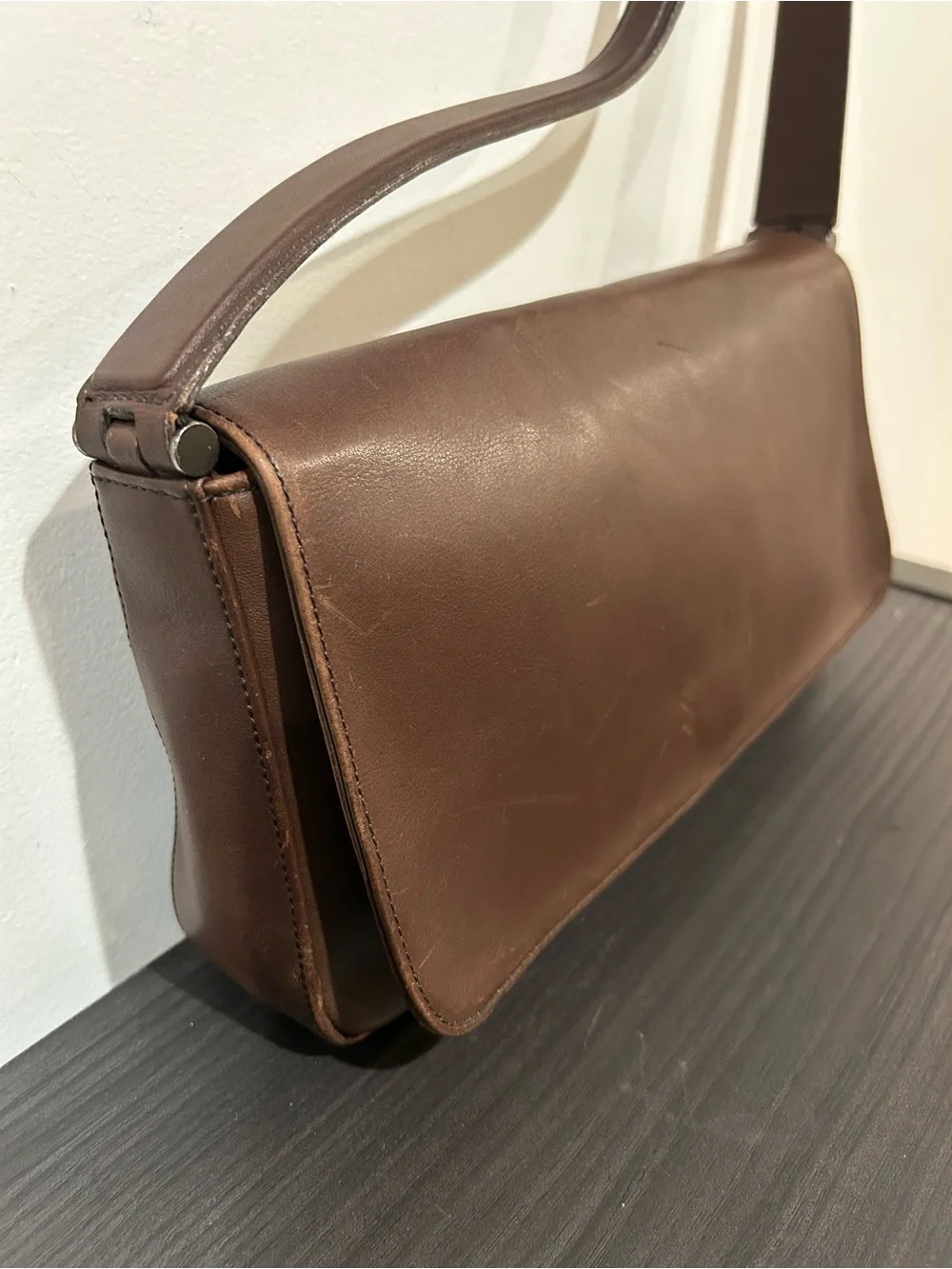 Coach Vintage Bag Whitney 9179 Brown Leather Shoulder Bag East West.